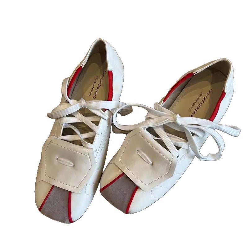 Women's Sheepskin Square Toe Mary Jane Flat Shoes - Image 5