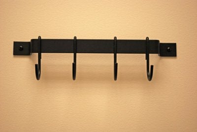 Rogar 12" Black Utensil Rack - Image 2