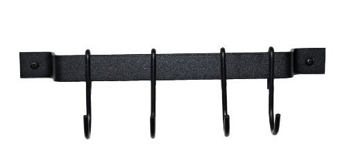 Rogar 12" Black Utensil Rack - Image 5