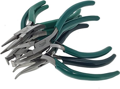 Oscar Mini Long Pliers Jewelry Round Nose Making Beading Wire Cutter Hand Tools Kit Round Nose Plier Length 47 inch - Image 3
