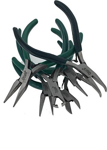 Oscar Mini Long Pliers Jewelry Round Nose Making Beading Wire Cutter Hand Tools Kit Round Nose Plier Length 47 inch - Image 2