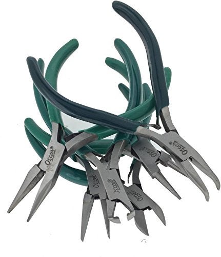Oscar Mini Long Pliers Jewelry Round Nose Making Beading Wire Cutter Hand Tools Kit Round Nose Plier Length 47 inch - Image 4