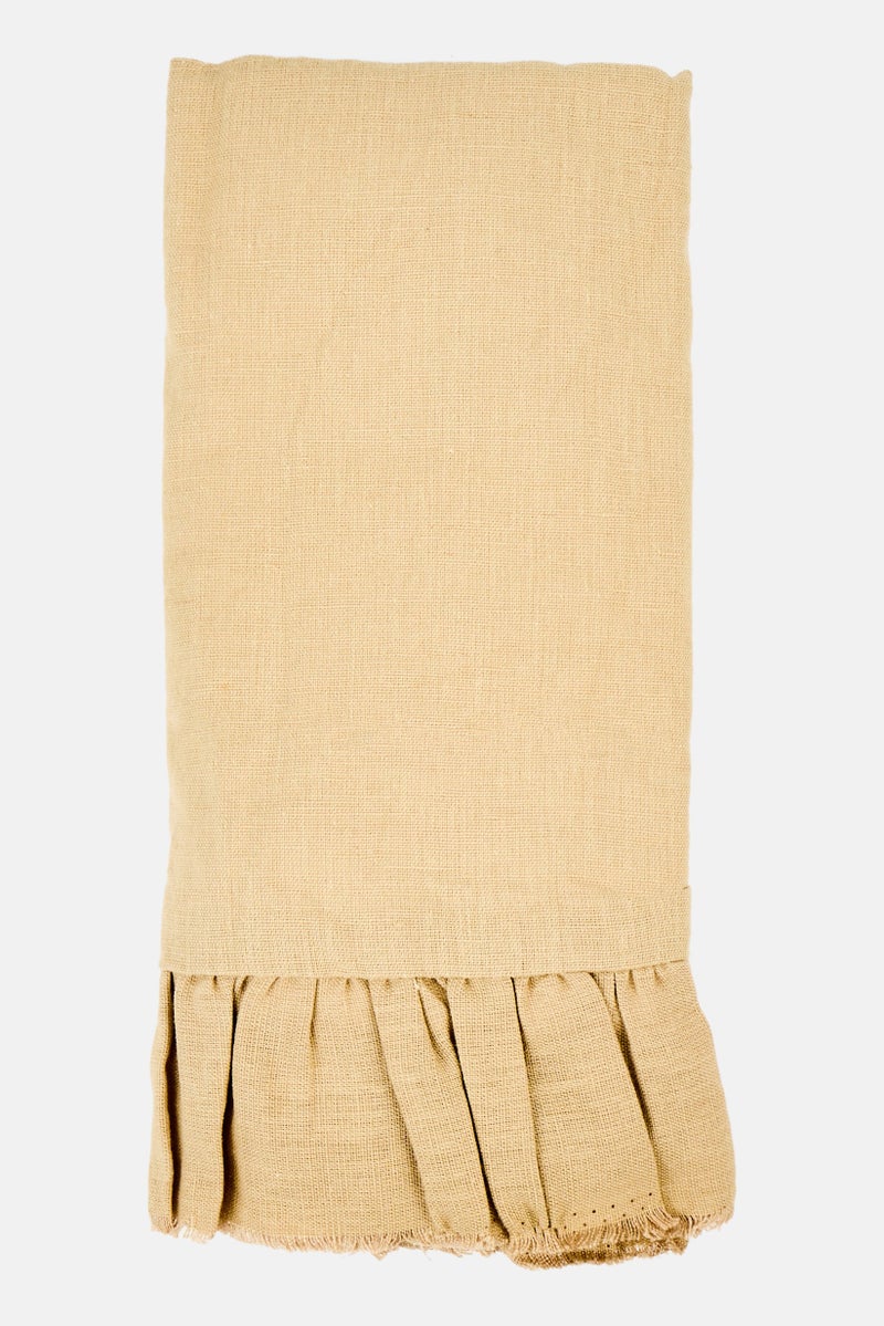 Muy Mucho Ruffle Cushion Cover 45 x 45 cm, Beige  - Image 2
