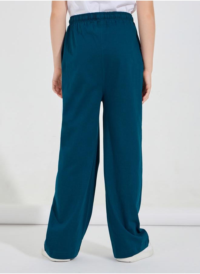 Styli - Basic Wide Leg Pants with Drawstring - Image 1