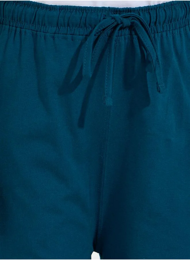 Styli Basic Wide Leg Pants with Drawstring