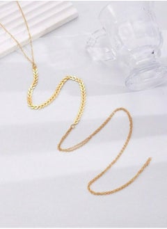 اكسوارات ار ايه سلسله بطن نسائي ذهبي شيك - يمكن التوسيع.  - Image 3