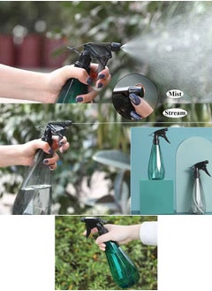 Qiccijoo Qiccijoo Spray Bottles 2 Pack 1L/34oz Empty Plastic Spray Bottles for Cleaning,Hair,Solutions,Plants, Pets, Squirt Bottle Adjustable Fine Mist to Stream (Green & Green)  - Image 4