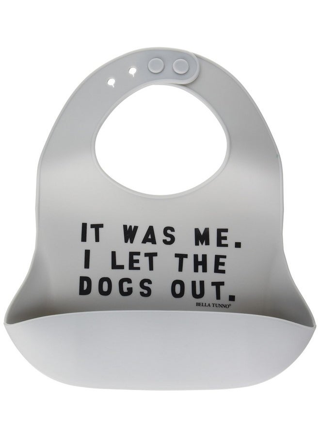 Bella Tunno - Wonder Bib Silicone Baby Bib For Girls & Boys With Adjustable Neck Nontoxic & Bpa Free Soft Silicone Bib Durable Waterproof Easy To Clean Dogs Out - Image 1