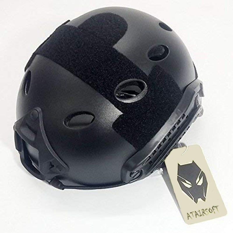 ATAIRSOFT PJ Type Tactical Multifunctional Fast Helmet with Visor Goggles Version Black - Image 5
