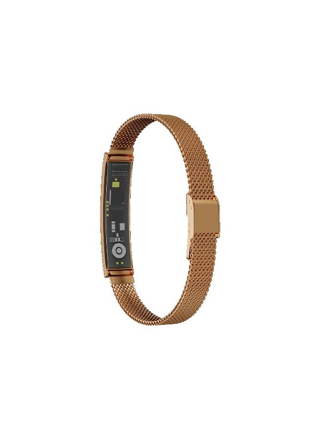 HEATZ Smart Bracelet Fitness Trackers for Men Women Wearable Activity & Fitness Tracker Band, 24H Sleep Tracker HW24 GOLD - Image 3