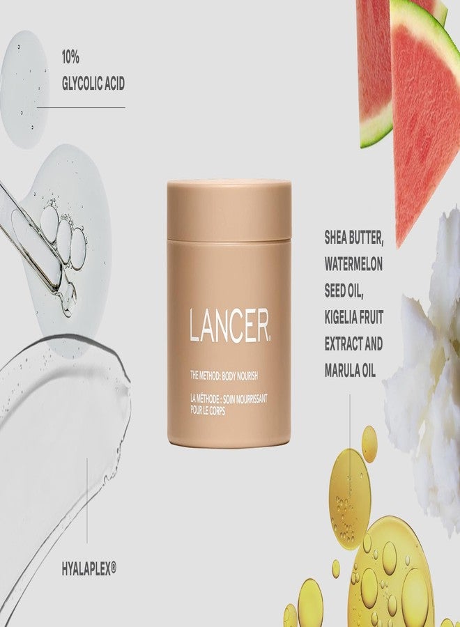 Lancer New Skincare The Method: Body Nourish Cream with 10% Glycolic Acid, Anti-Aging Body Lotion for Dry Skin, 8.1 Fluid Ounces 8.1 Fl Oz (Pack of 1) - Image 3
