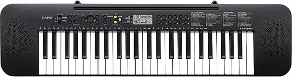 كاسيو لوحة مفاتيح رقمية بيانو CTK-240 من كاسيو 49 مفتاح 100 نغمة 10 ايقاع، بدون محول طاقة (يباع بشكل منفصل) - Image 2