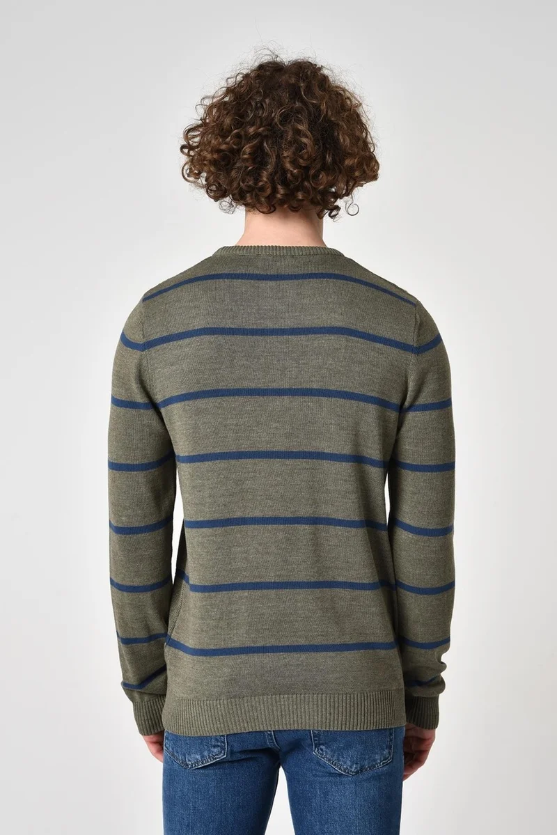 Alexander Gardi Striped Cotton Sweater (E22-5703)
