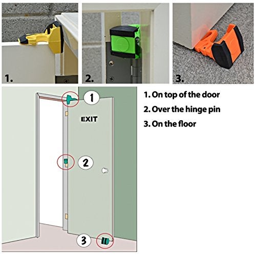 HTS Wedge-It - The Ultimate Door Stop - Black - TWO PACK - Image 2
