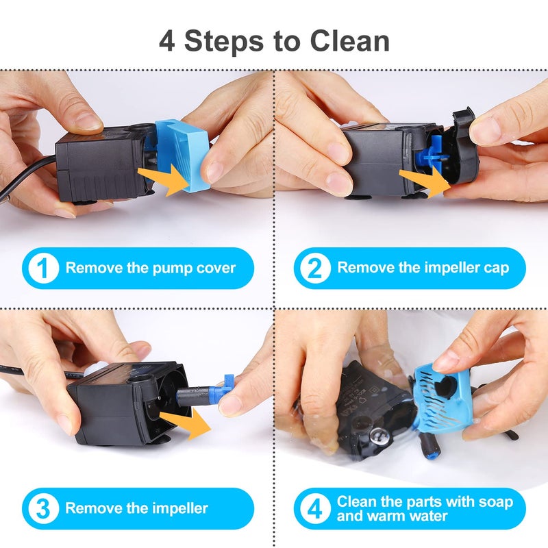 SanKlev Cat Water Fountain Pump,5V USB Replacement Pump Compatible with Platinum and Platinum LED Dog and Cat Water Dispensers with AC Adapter - Image 4