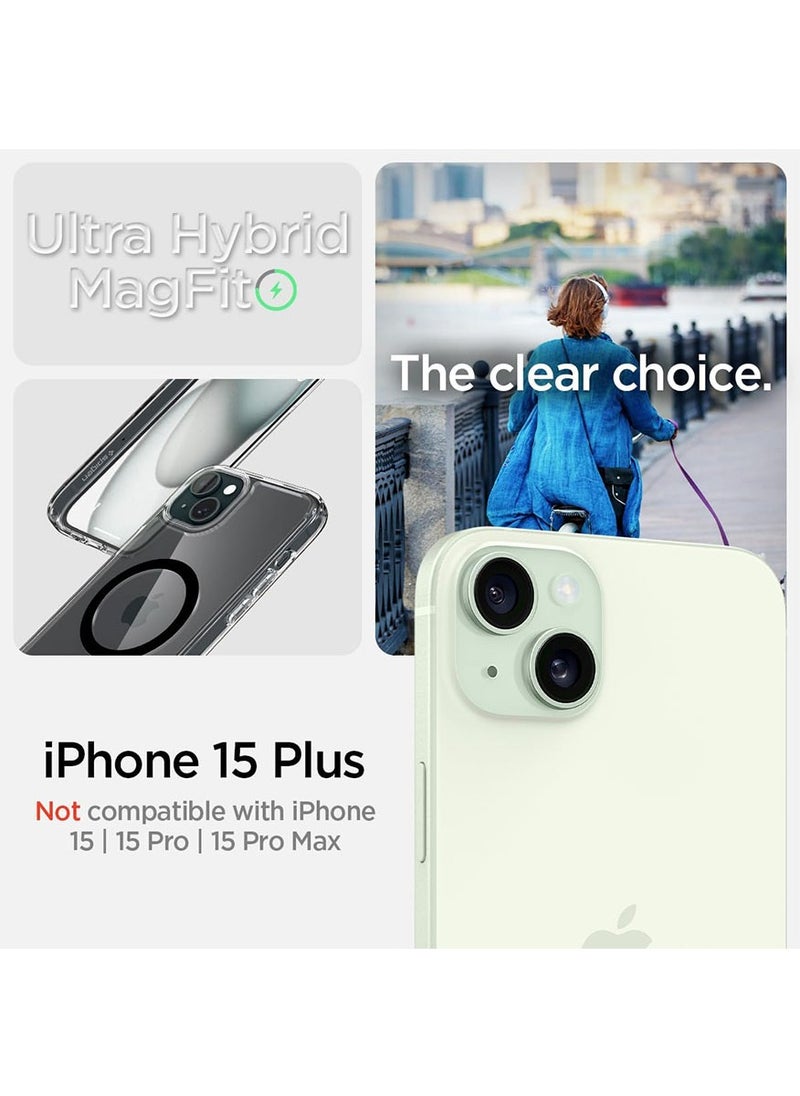 Spigen - Ultra Hybrid MagFit for iPhone 15 Plus Case Cover with MagSafe - Carbon Fiber - Image 1