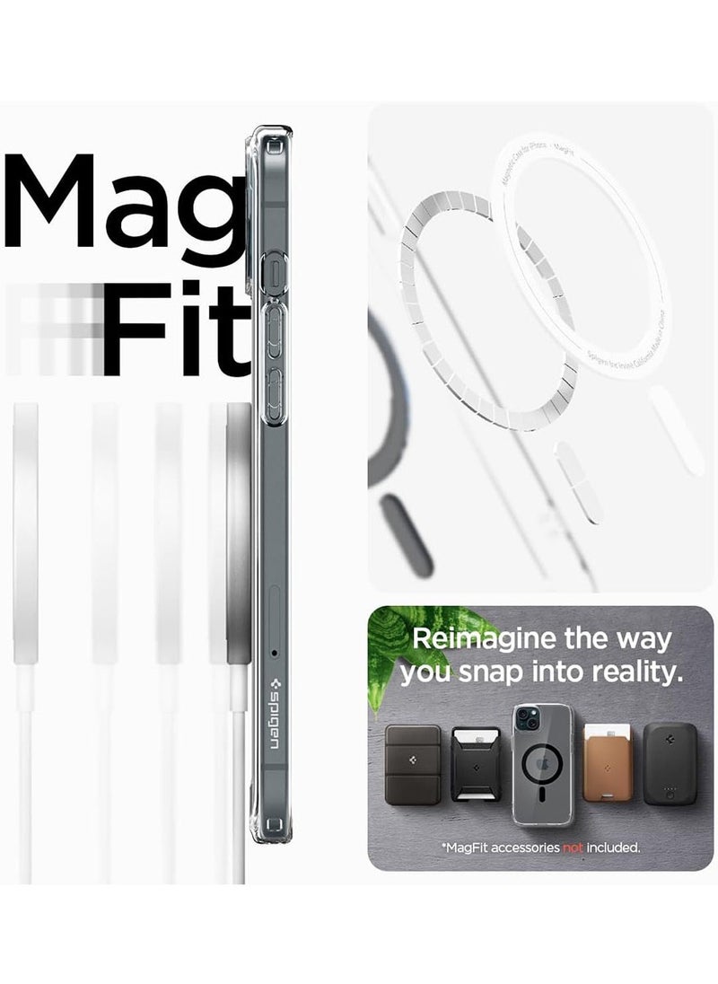 Spigen - Ultra Hybrid MagFit for iPhone 15 Plus Case Cover with MagSafe - Carbon Fiber - Image 1