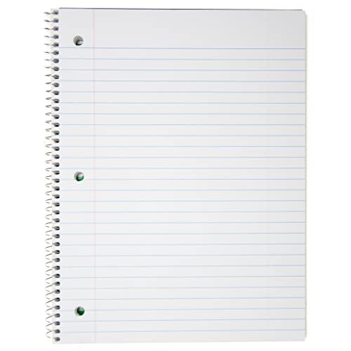 Top Flight Standards 5-Subject Wirebound Notebook, 180 Sheets, 3-Hole Punched, Wide Rule, 10.5 x 8 Inches, 1 Notebook, Color May Vary (31414) - Image 2