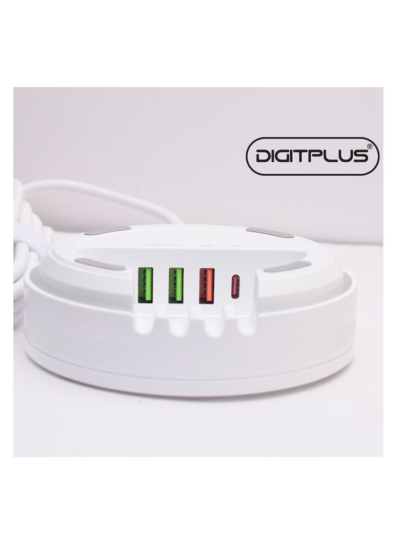 Digit Plus 32W Desktop Wireless Charger supports PD and QC3.0 fast charging protocol, can charge mobile phones and tablets at low speed. Effectively avoid heating or overheating.