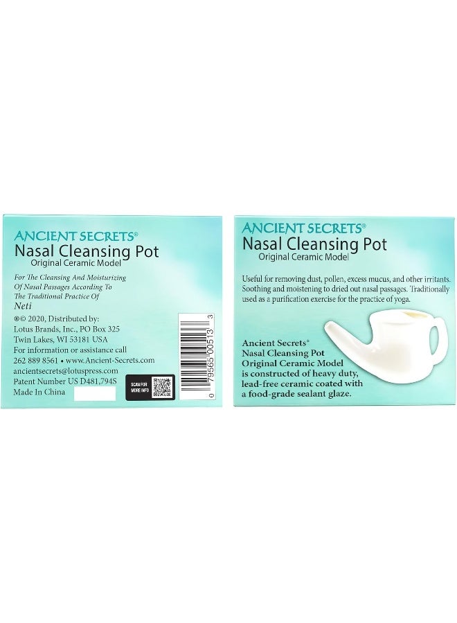 آينشنت سيكريتس وعاء تنظيف الأنف من السيراميك، وعاء نيتي واحد - Image 2