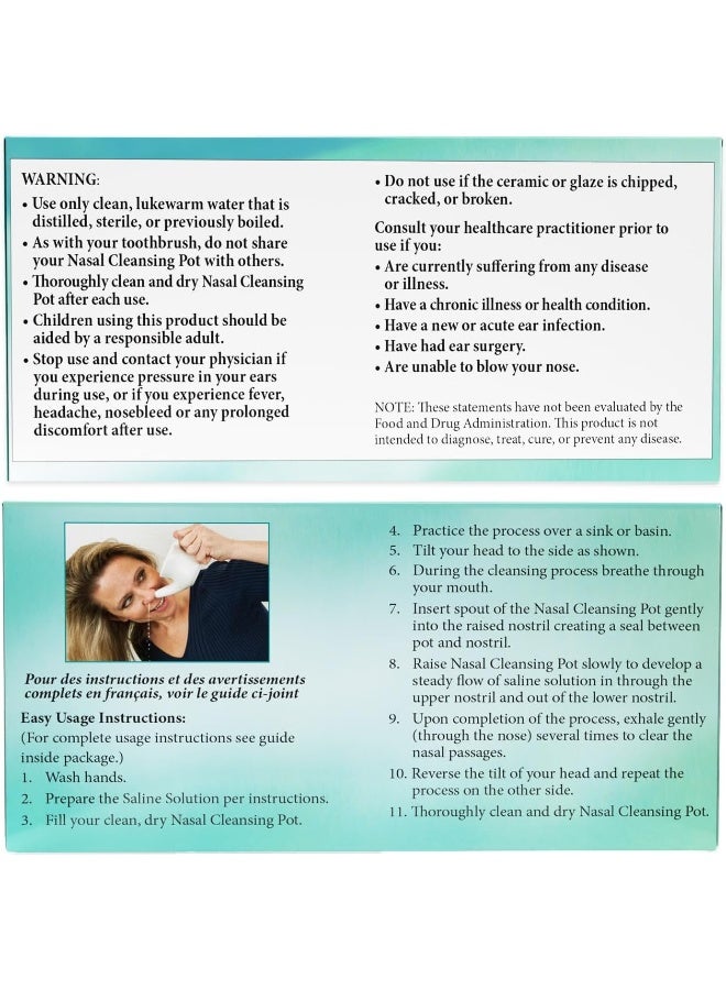 آينشنت سيكريتس وعاء تنظيف الأنف من السيراميك، وعاء نيتي واحد - Image 3