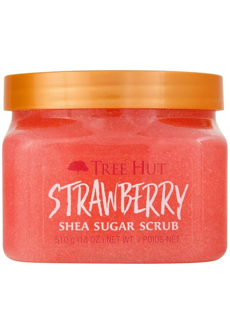 Tree Hut Shea Sugar Body Scrub Strawberry 510 g - Image 1