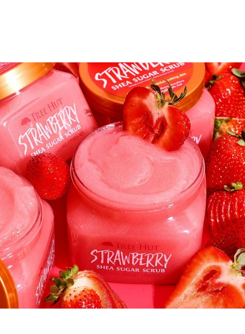 Tree Hut Shea Sugar Body Scrub Strawberry 510 g - Image 2