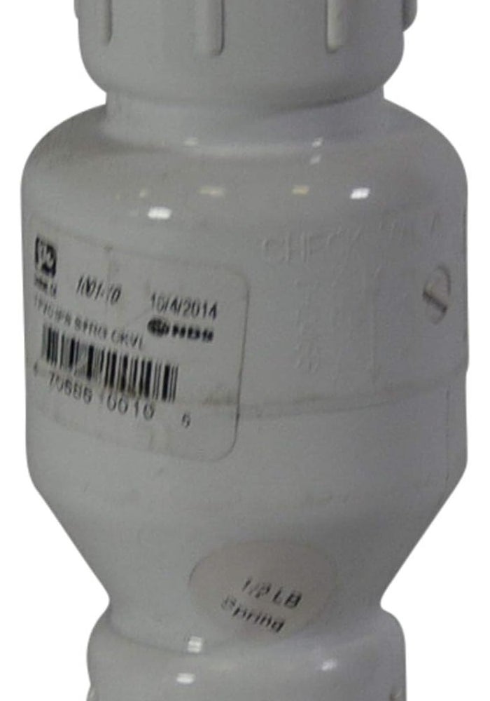 NDS 1001-10 1" PVC IPS Spring Check Valve - 5-1/4" Length