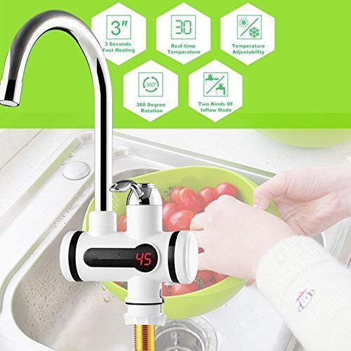 J P Enterprise JP Mfg HOT AND COLD WATER GEYSER WATER HEATER FAUCET FAST HEATING TAP WITH LED DIGITAL FOR INSTANT HOT WATER HEATER  - Image 5