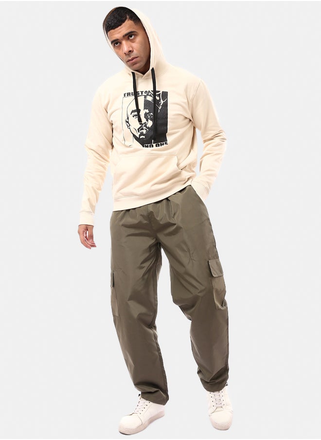 RAVIN - Solid Waterproof Dark Olive Cargo Pants - Image 1