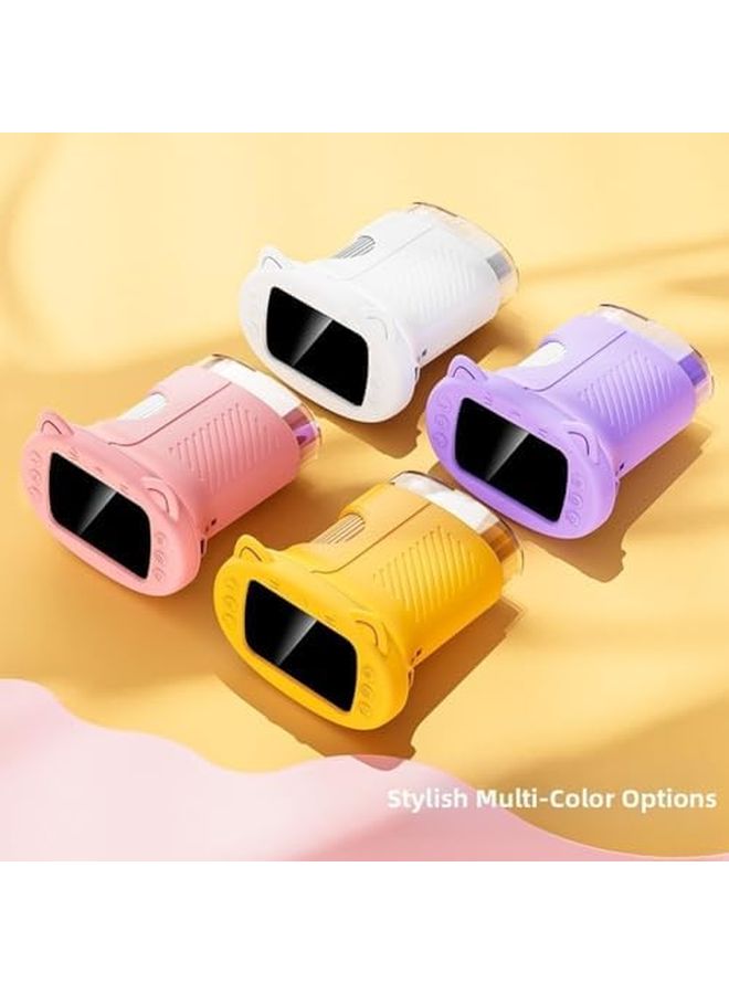 Kids Digital Microscope Purple 2 4 Inch IPS Display 1000X Magnification 1080P HD Lens 8 LED Illumination For STEM Learning - Image 5