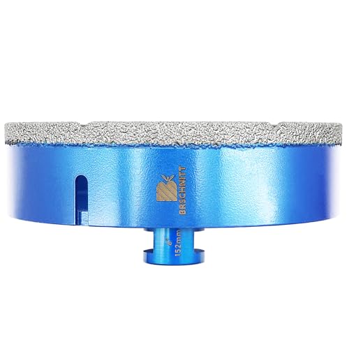 BRSCHNITT 6 Inch Diamond Core Drill Bit for Porcelain Tile Ceramic Marble Granite Drilling,BRSCHNITT 1pc Vacuum Brazed Diamond Hole Saw with 5/8-11 Thread (152mm) - Image 1