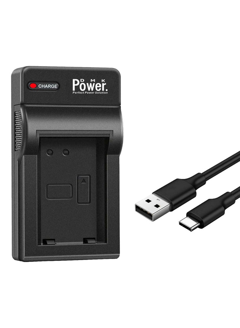 DMK Power DMK Power LP-E8 Single Slot USB Battery Charger Compatible with Canon LP-E8 EOS550D 600D 650D 700D T2i T3i T4i camera battery - Image 1