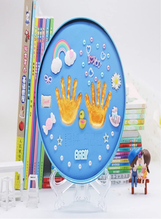 FYCAN Clay Handprint and Footprint Kit | Round | Lights | Newborn | Baby Boy/Girl | BabyShower Gift for Mom to be | Baby Naming | Baby Welcoming | First Birthday Gift | Memorable Keepsake - Image 3