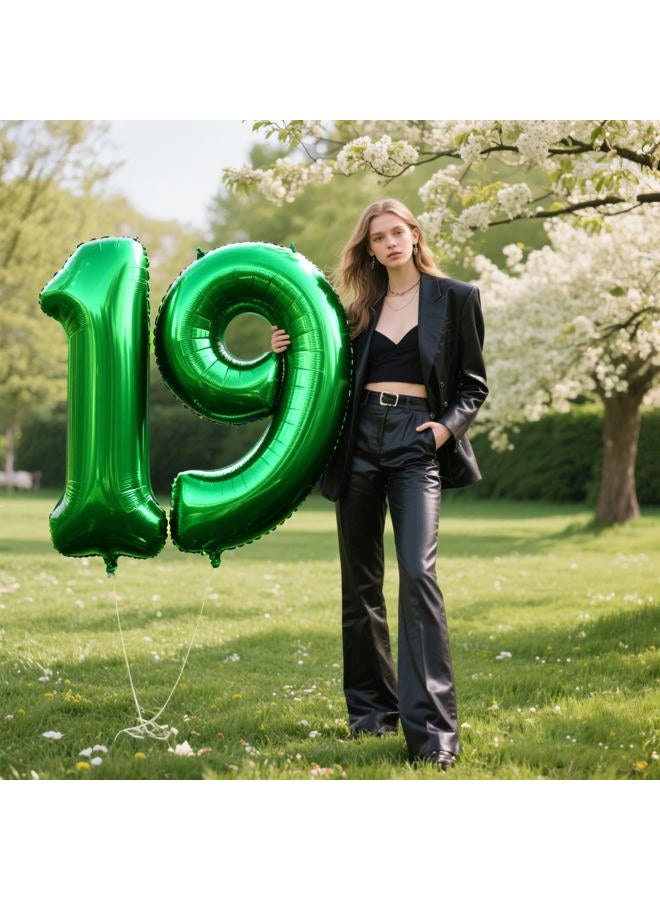Kelfuoya 40 Inch Balloon Green 1 Number Balloons Giant Jumbo Number 1 Foil Mylar Balloons for Boys Girls 1st Birthday Party Supplies 10 11 21 100 Anniversary Events Decorations - Image 5