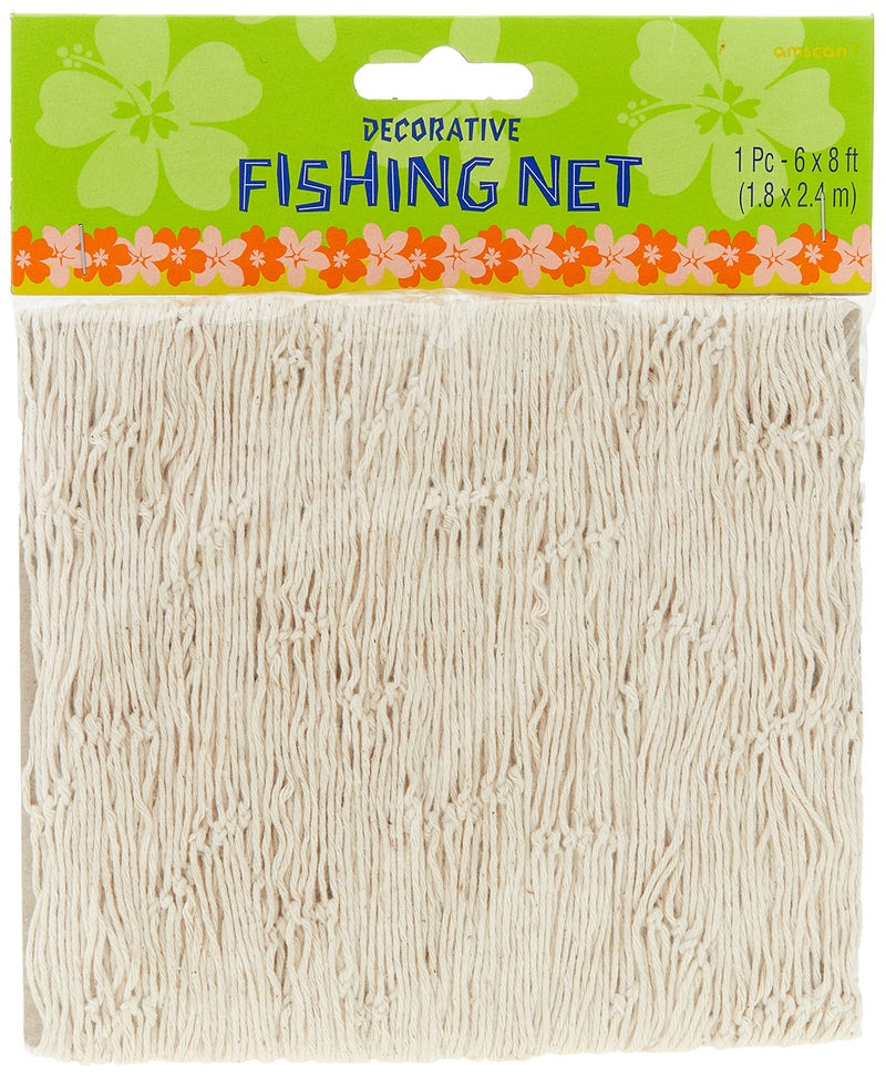 Natural Decorative Fish Net 6x8 1 Count EcoFriendly Rustic Coastal Decor Accent Ideal for Nautical Theme Parties Home Wedding Decor