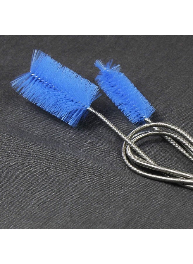 فرشاة تنظيف أحواض السمك، فرشاة تنظيف مرنة من الفولاذ المقاوم للصدأ، فرشاة أنابيب مزدوجة الأطراف لتنظيف أحواض السمك، فرشاة خرطوم مضخة التنظيف، مناسبة لتنظيف أنابيب تصريف أحواض السمك المنزلية - Image 4