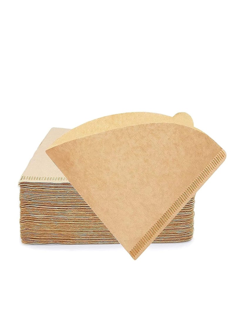 ديفون فلتر قهوة ورق V60 عدد 100 قطعه -غير مبيض- 1-2 كوب مثالي للقهوة المختصة،تقطير وترشيح القهوة - Image 2