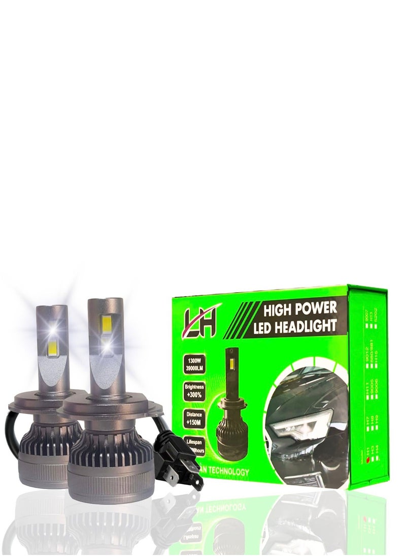 Generic LH H4 LED Headlight High Low Bulbs 