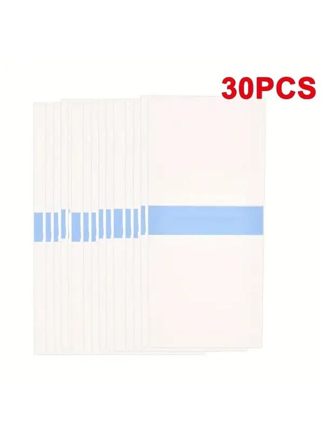 30 Pcs Waterproof Shoe Covers Rectangle Transparent Self Adhesive Rainproof Dirtproof - Image 1