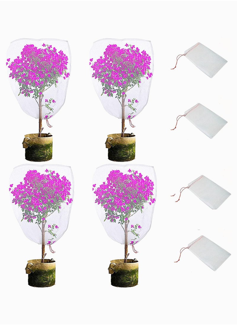 SYOSI - Plant Net Bags, SYOSI with Adjustable Drawstring Birds Netting Fruit Bags for Protectin Plants and Fruit Trees Flowers Garden Netting for Pest Barrier Bag Deer 4 Pieces - Image 1