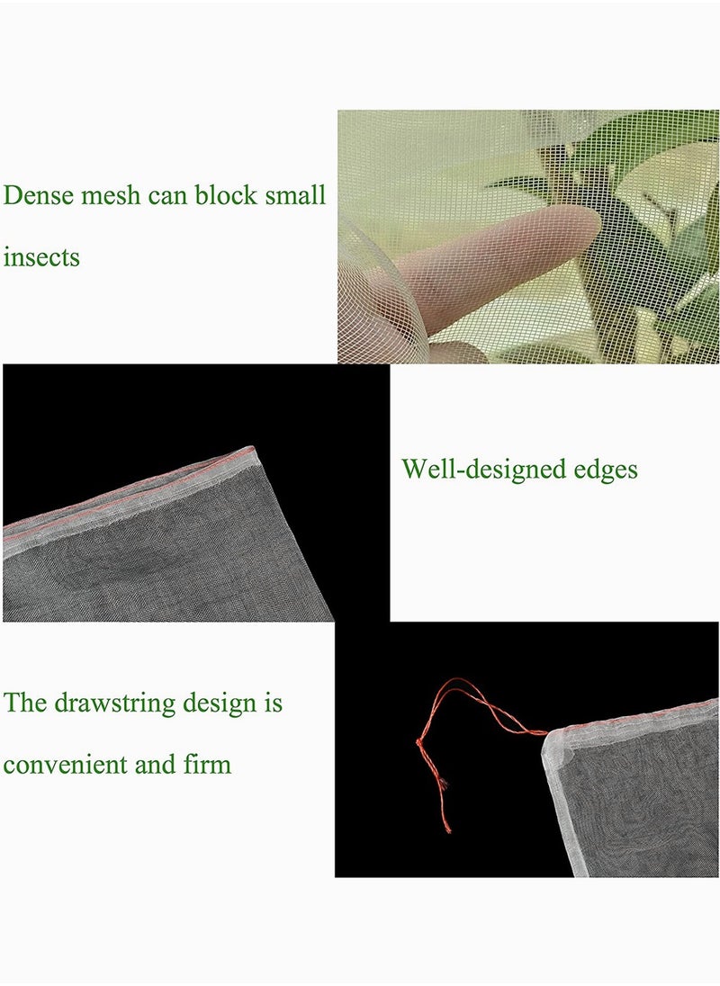 SYOSI - Plant Net Bags, SYOSI with Adjustable Drawstring Birds Netting Fruit Bags for Protectin Plants and Fruit Trees Flowers Garden Netting for Pest Barrier Bag Deer 4 Pieces - Image 1