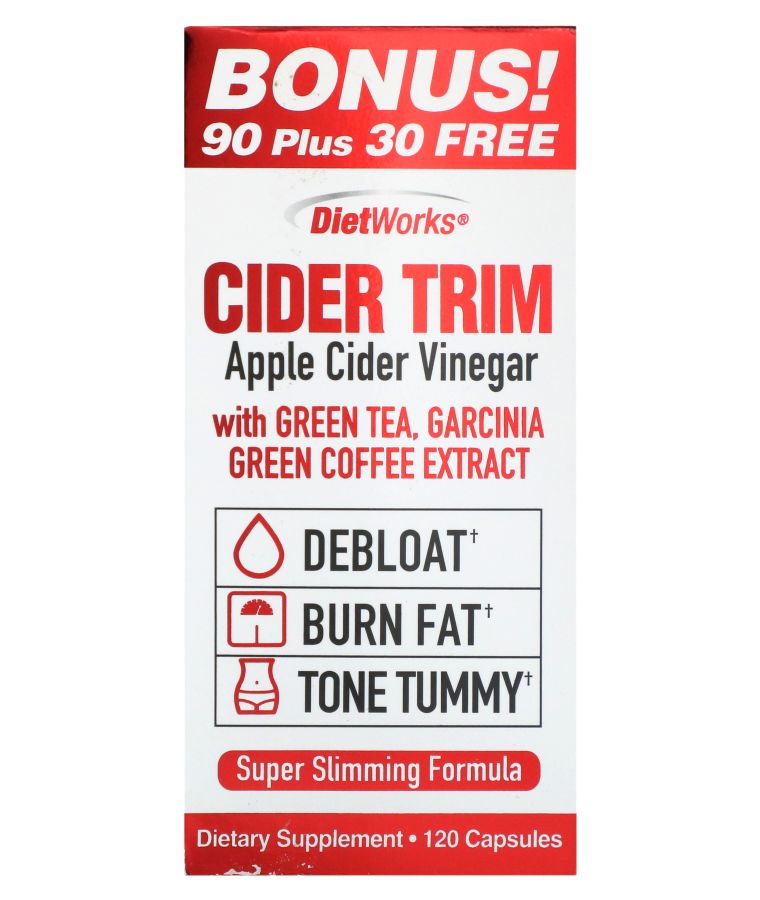 Cider Trim Apple Cider Vinegar 120 Capsules