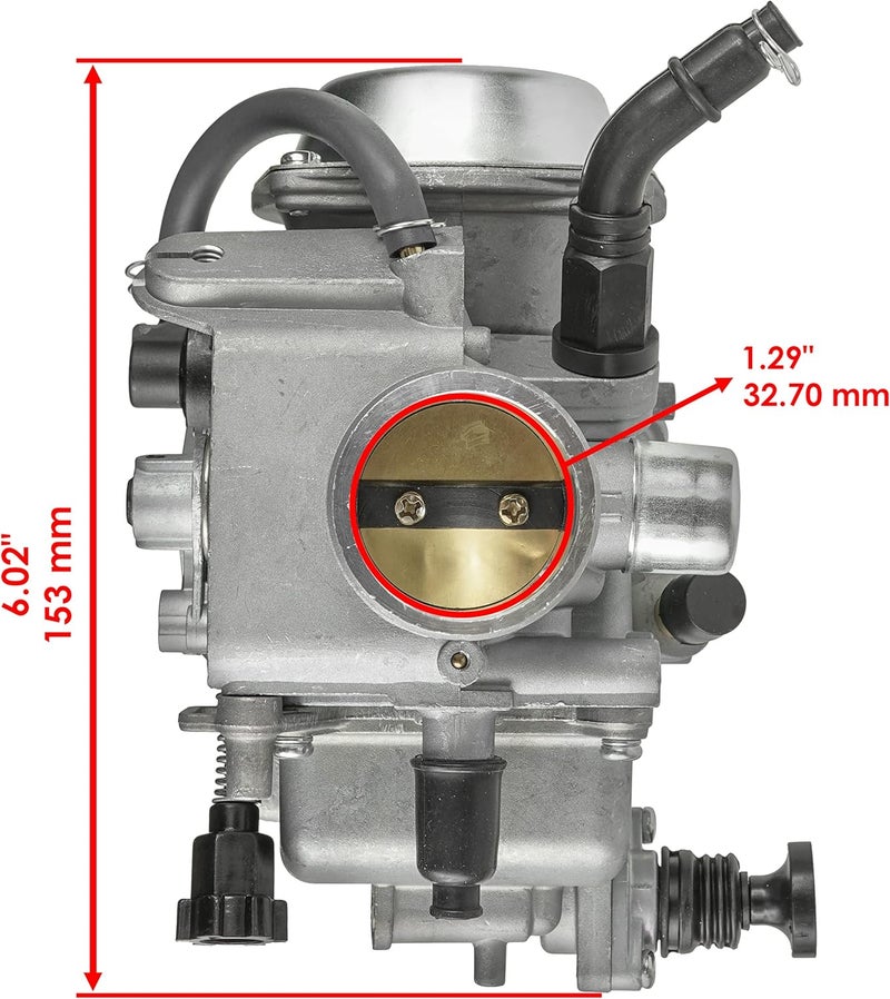 Caltric Carburetor for Honda TRX400FW Fourtrax Foreman 1995-2003 - Image 2