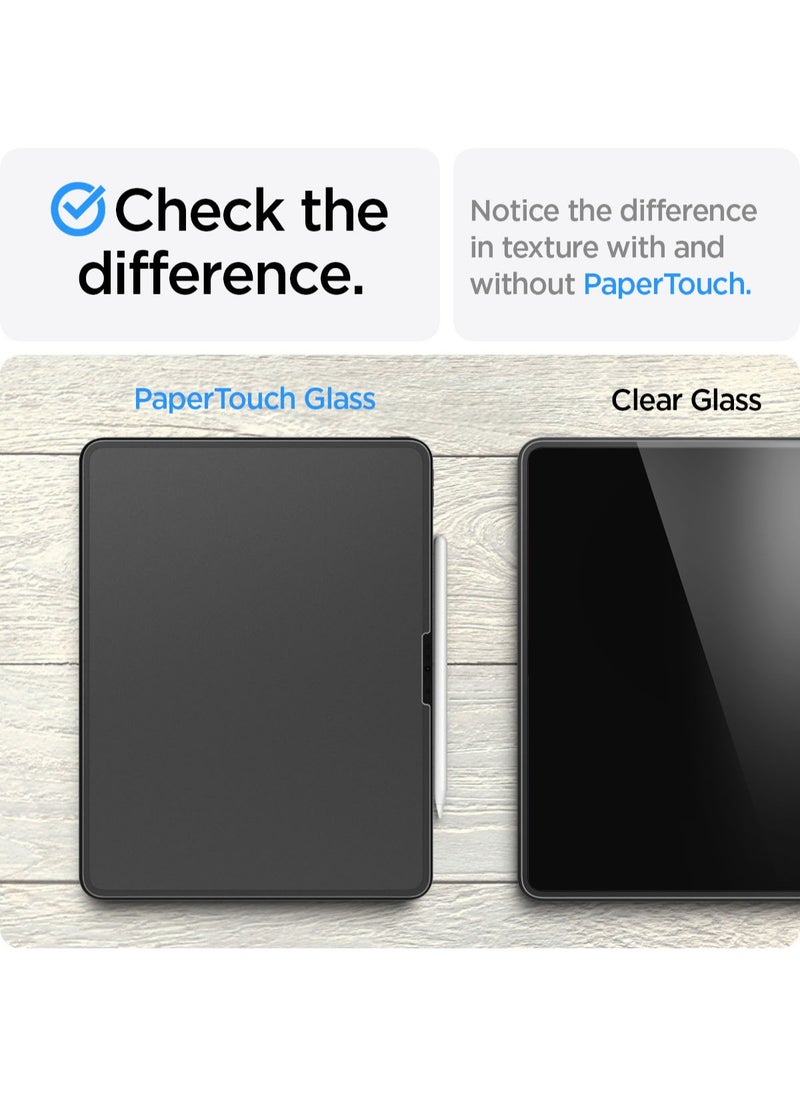 Spigen GLASTR EZ Fit Paper Touch for iPad PRO 11 inch M4 (2004) Screen Protector Premium PaperTouch Tempered Glass with Auto Align Technology - Case Friendly  - Image 5