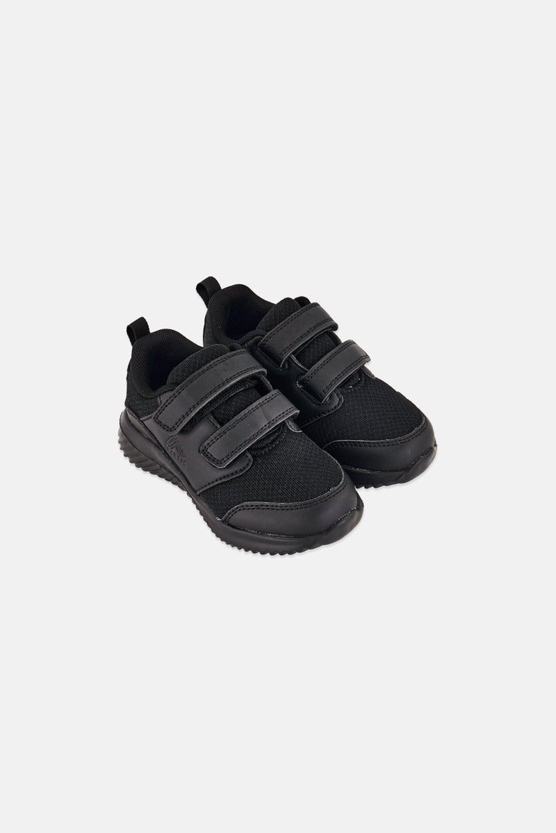 RBX Toddlers Girl Velcro Closure Sneakers Shoes, Black - Image 3