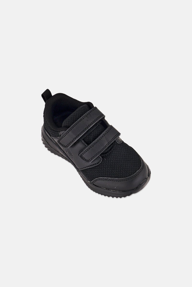 RBX Toddlers Girl Velcro Closure Sneakers Shoes, Black - Image 1