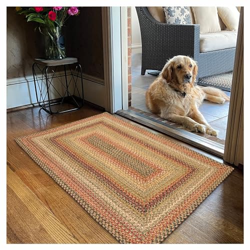 Homespice Kingston Country Kitchen Rugs 20x30– A Jute Braided Multi Color Rug to Use in Kitchen, Entryway, and Bathroom - Image 1