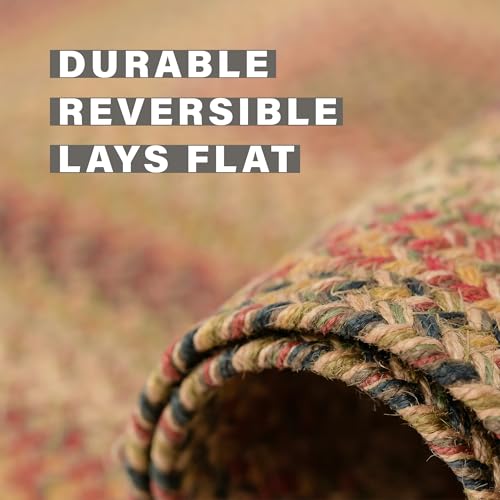 Homespice Kingston Country Kitchen Rugs 20x30– A Jute Braided Multi Color Rug to Use in Kitchen, Entryway, and Bathroom - Image 3