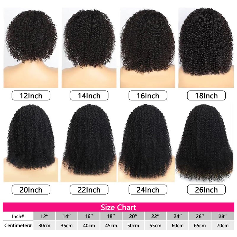 Aiterina Brazilian Curly Headband Wig - 12 Inch Human Hair, Glueless, No Lace Front, Natural Color - Image 5